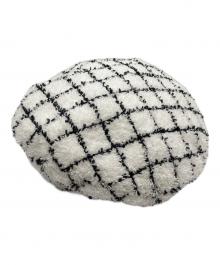 CHANEL（シャネル）の古着「ベレー帽」｜ホワイト×ブラック