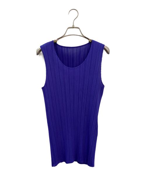 PLEATS PLEASE（プリーツプリーズ）PLEATS PLEASE (プリーツプリーズ) ノースリーブブラウス パープル サイズ:4の古着・服飾アイテム