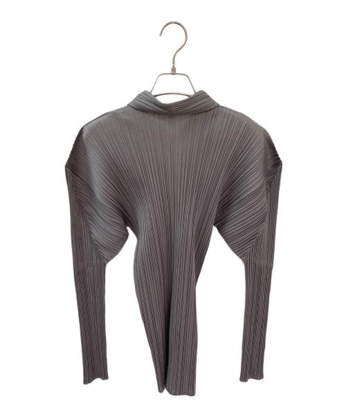 PLEATS PLEASE（プリーツプリーズ）PLEATS PLEASE (プリーツプリーズ) プルオーバーシャツ グレー サイズ:3の古着・服飾アイテム