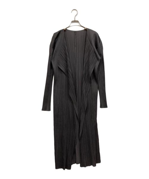 PLEATS PLEASE（プリーツプリーズ）PLEATS PLEASE (プリーツプリーズ) ロングカーディガン グレー サイズ:3の古着・服飾アイテム
