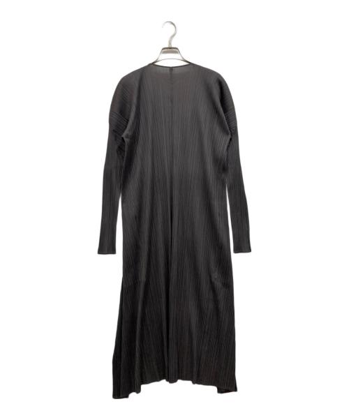 PLEATS PLEASE（プリーツプリーズ）PLEATS PLEASE (プリーツプリーズ) ロングカーディガン グレー サイズ:3の古着・服飾アイテム