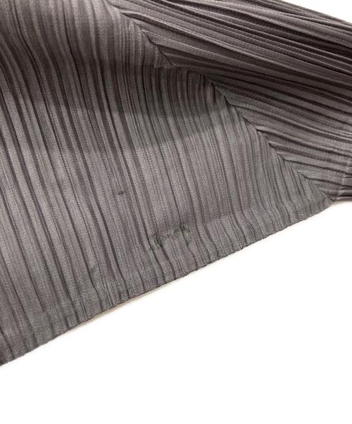 PLEATS PLEASE（プリーツプリーズ）PLEATS PLEASE (プリーツプリーズ) ロングカーディガン グレー サイズ:3の古着・服飾アイテム