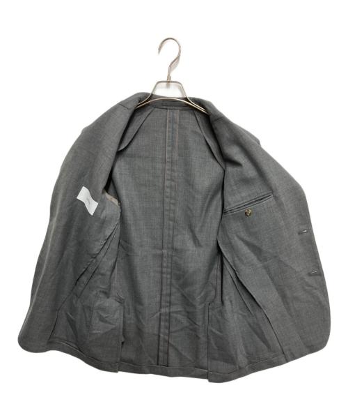 LARDINI（ラルディーニ）LARDINI (ラルディーニ) ポリエステルウール ホップサック 2B シングルジャケット グレー サイズ:48の古着・服飾アイテム