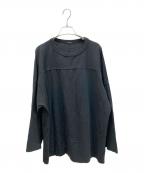 COMOLIコモリ）の古着「フットボールTシャツ」｜ブラック