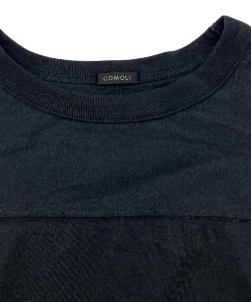 COMOLI（コモリ）COMOLI (コモリ) フットボールTシャツ ブラック サイズ:3の古着・服飾アイテム