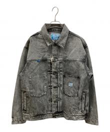 Liberaiders（リベレイダース）の古着「BLEACHED DENIM JACKET」｜グレー