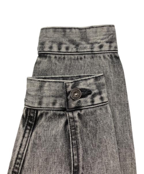 Liberaiders（リベレイダース）Liberaiders (リベレイダース) BLEACHED DENIM JACKET グレー サイズ:Mの古着・服飾アイテム