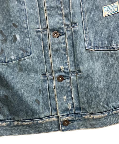 Liberaiders（リベレイダース）Liberaiders (リベレイダース) BLEACHED DENIM JACKET インディゴ サイズ:Sの古着・服飾アイテム