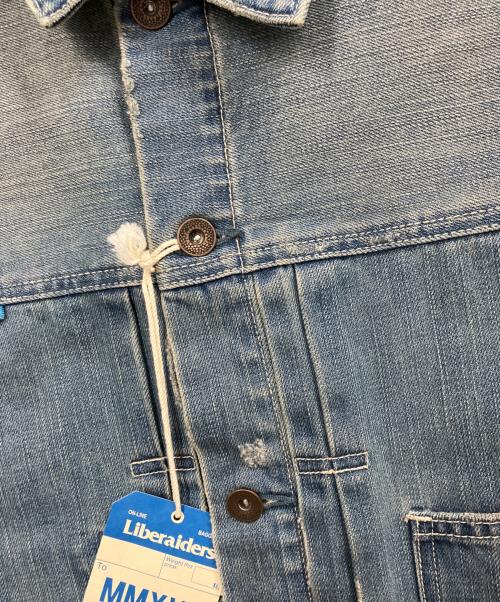 Liberaiders（リベレイダース）Liberaiders (リベレイダース) BLEACHED DENIM JACKET インディゴ サイズ:Sの古着・服飾アイテム