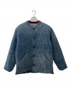 Liberaidersリベレイダース）の古着「LR DENIM PUFFER JACKET」｜インディゴ