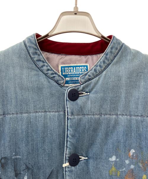 Liberaiders（リベレイダース）Liberaiders (リベレイダース) LR DENIM PUFFER JACKET インディゴ サイズ:Mの古着・服飾アイテム