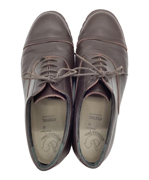 SPINGLE Biz（スピングルビズ）SPINGLE Biz (スピングルビズ) レースアップシューズ ブラウン サイズ:Mの古着・服飾アイテム