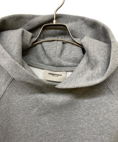 FOG ESSENTIALS（フィアオブゴッド エッセンシャル）FOG ESSENTIALS (フィアオブゴッド エッセンシャル) ロゴプリントプルオーバーパーカー グレー サイズ:Lの古着・服飾アイテム