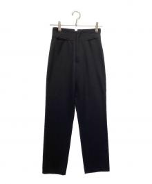 YOHJI YAMAMOTO（ヨウジヤマモト）の古着「ウールギャバジン スリム テーパードパンツ」｜ブラック