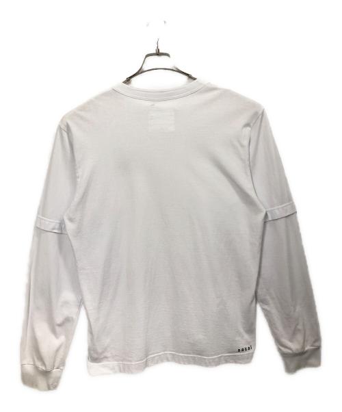 sacai（サカイ）sacai (サカイ) KNOW FUTURE L/S T-Shirt ホワイト サイズ:4の古着・服飾アイテム