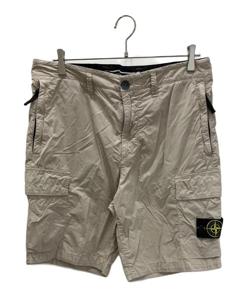 STONE ISLAND（ストーンアイランド）STONE ISLAND (ストーンアイランド) ガーメントダイハーフパンツ ベージュ サイズ:32の古着・服飾アイテム