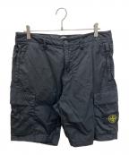 STONE ISLANDストーンアイランド）の古着「ハーフパンツ」｜ブラック