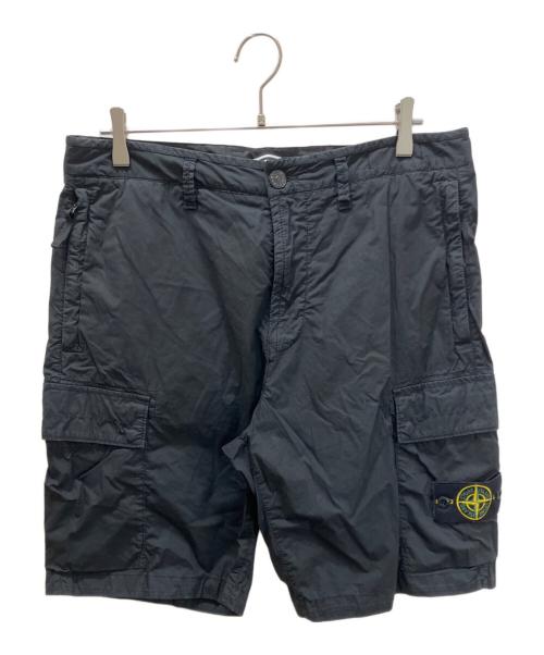 STONE ISLAND（ストーンアイランド）STONE ISLAND (ストーンアイランド) ハーフパンツ ブラック サイズ:32の古着・服飾アイテム