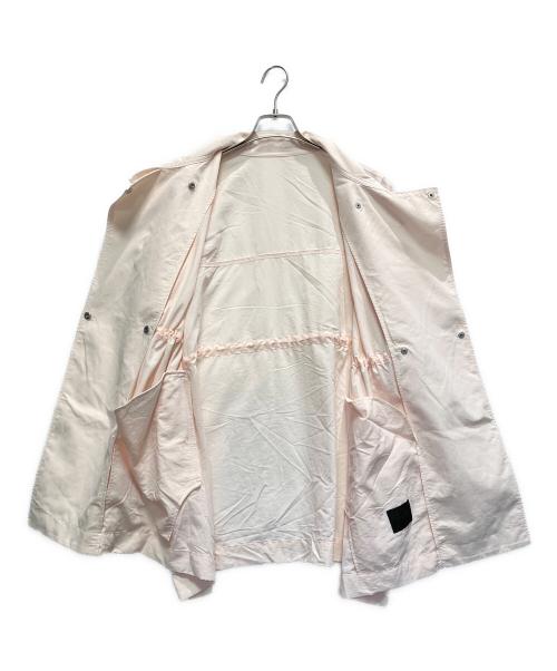 KBF（ケービーエフ）KBF (ケービーエフ) スタンドカラーBIGナイロンジャケット ピンク サイズ:FREEの古着・服飾アイテム