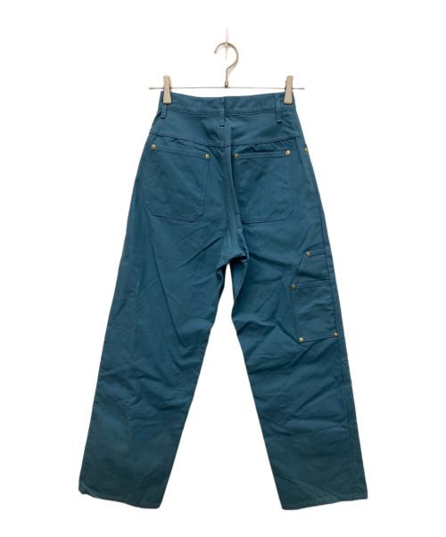 AURALEE（オーラリー）AURALEE (オーラリー) COTTON OILED CANVAS PANTS グリーンの古着・服飾アイテム