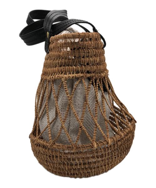 suadeo（スアデオ）suadeo (スアデオ) 内袋付きフェアトレードミニバスケットバッグ ナチュラルの古着・服飾アイテム