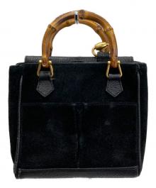 GUCCI（グッチ）の古着「Bamboo Hand Bag」｜ブラック