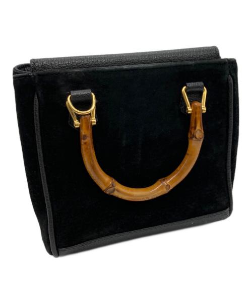 GUCCI（グッチ）GUCCI (グッチ) Bamboo Hand Bag ブラックの古着・服飾アイテム