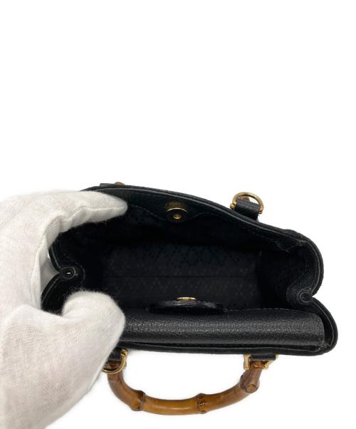 GUCCI（グッチ）GUCCI (グッチ) Bamboo Hand Bag ブラックの古着・服飾アイテム