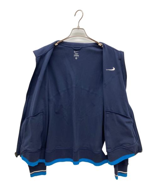 NIKE（ナイキ）NIKE (ナイキ) RFロゴ トラックジャケット　テニスウェア　ウィンター ロジャー・フェデラー トロフィ ニット ジャケット ネイビー サイズ:Mの古着・服飾アイテム