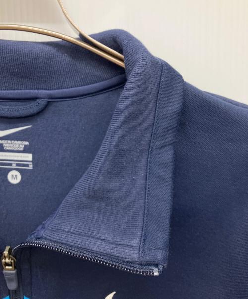 NIKE（ナイキ）NIKE (ナイキ) RFロゴ トラックジャケット　テニスウェア　ウィンター ロジャー・フェデラー トロフィ ニット ジャケット ネイビー サイズ:Mの古着・服飾アイテム