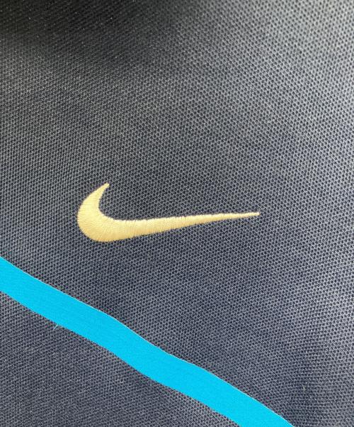 NIKE（ナイキ）NIKE (ナイキ) RFロゴ トラックジャケット　テニスウェア　ウィンター ロジャー・フェデラー トロフィ ニット ジャケット ネイビー サイズ:Mの古着・服飾アイテム