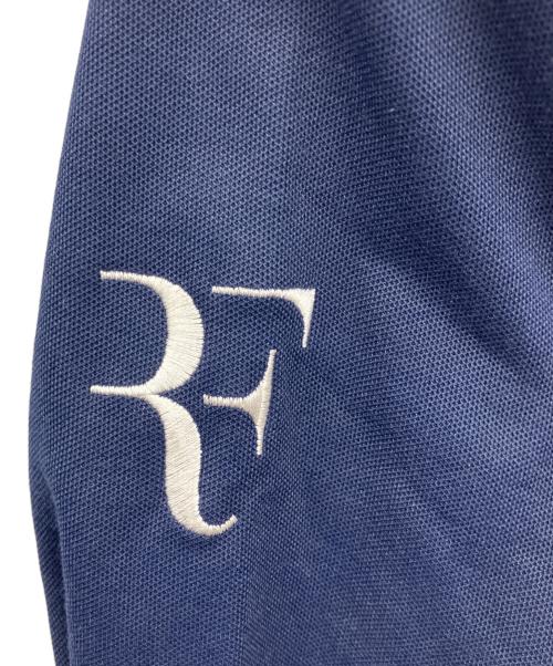NIKE（ナイキ）NIKE (ナイキ) RFロゴ トラックジャケット　テニスウェア　ウィンター ロジャー・フェデラー トロフィ ニット ジャケット ネイビー サイズ:Mの古着・服飾アイテム