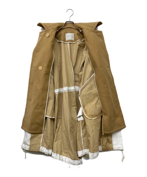 sacai（サカイ）sacai (サカイ) ドッキングモッズコート ベージュ サイズ:1の古着・服飾アイテム