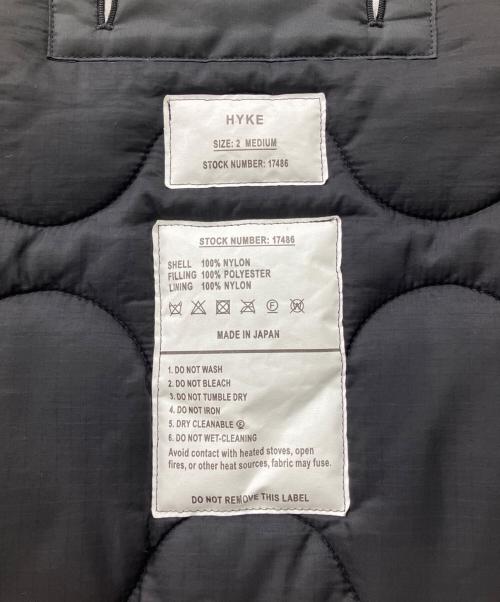 HYKE（ハイク）HYKE (ハイク) QUILTED LINER JACKET ブラック サイズ:Mの古着・服飾アイテム