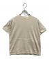 THE INTERNATIONAL ART COLLECTION（ザ インターナショナル アート コレクション）の古着「THE INTERNATIONAL ART COLLECTION×Drawer スリーブエンブロイダリーTシャツ」｜ベージュ
