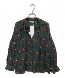 MAISON HOTEL×JOURNAL STANDARD（メゾンホテル×ジャーナルスタンダード）の古着「GERANIUM FLEUR ブラウス」｜ブラック