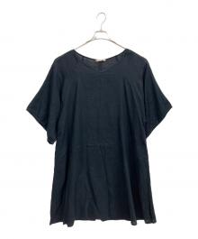 fog linen work（フォグリネンワーク）の古着「ワイドスリーブワンピース」｜ネイビー