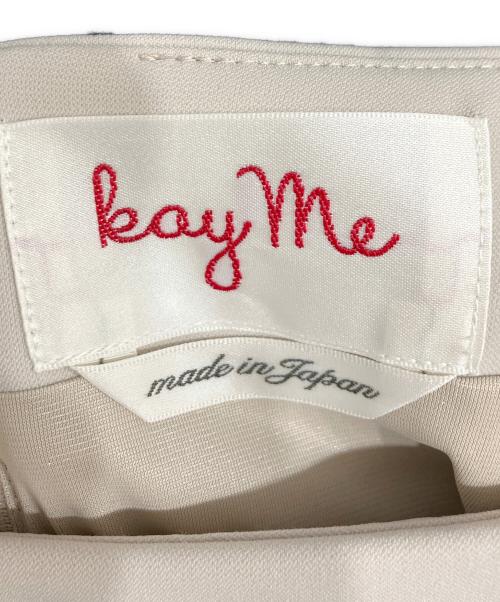 kay me（ケイミー）kay me (ケイミー) スマートストレッチラップ風スカート ベージュ サイズ:11の古着・服飾アイテム