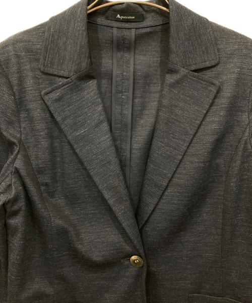 Aquascutum（アクアスキュータム）Aquascutum (アクアスキュータム) ウォッシャブルラミーカノコ ジャケット ネイビー サイズ:8の古着・服飾アイテム