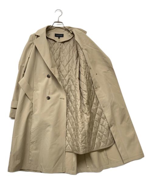 TRANS WORK（トランスワーク）TRANS WORK (トランスワーク) 【美シリーズ】【はっ水】【ウォッシャブル】グレイスツイル中わたコート ベージュ サイズ:38の古着・服飾アイテム