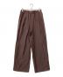 journal standard L'essage（ジャーナルスタンダード レサージュ）の古着「25SS VIS/LINEN タックイージーパンツ」｜ブラウン