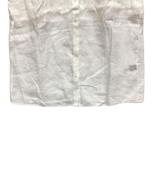 TOMORROW LAND collection（トゥモローランドコレクション）TOMORROW LAND collection (トゥモローランドコレクション) スワトーリネンノースリーブブラウス ホワイト サイズ:36の古着・服飾アイテム