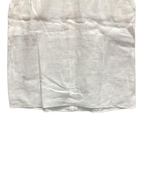 TOMORROW LAND collection（トゥモローランドコレクション）TOMORROW LAND collection (トゥモローランドコレクション) スワトーリネンノースリーブブラウス ホワイト サイズ:36の古着・服飾アイテム