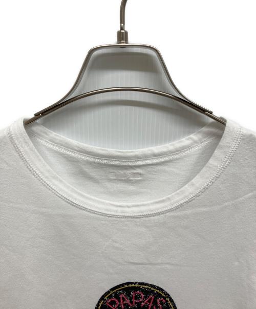 PAPAS（パパス）PAPAS (パパス) PAPAS ベアジャズTシャツ ホワイト サイズ:Mの古着・服飾アイテム
