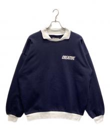 creative drug store（クリエイティブドラッグストア）の古着「Collar Sweatshirt」｜ネイビー