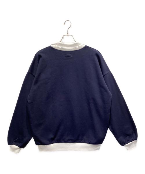 creative drug store（クリエイティブドラッグストア）creative drug store (クリエイティブドラッグストア) Collar Sweatshirt ネイビー サイズ:Lの古着・服飾アイテム