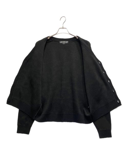 BAL（バル）BAL (バル) JACQUARD WOOL CARDIGAN ブラック サイズ:Mの古着・服飾アイテム
