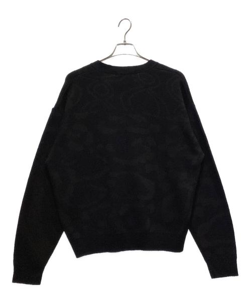 BAL（バル）BAL (バル) JACQUARD WOOL CARDIGAN ブラック サイズ:Mの古着・服飾アイテム