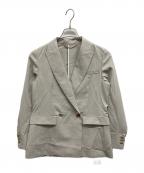 NOLLEY'S sophiノーリーズソフィー）の古着「ウォッシャブルライトドライシャンブレージャケット」｜グレー