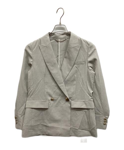 NOLLEY'S sophi（ノーリーズソフィー）NOLLEY'S sophi (ノーリーズソフィー) ウォッシャブルライトドライシャンブレージャケット グレー サイズ:34 未使用品の古着・服飾アイテム